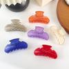 Yangyizhi High Elasticity Spring Hair Claw, Translucent Jelly Texture Shark Clip, Pumpkin-Bat Halloween Design Back Head Claw for Daily Wear