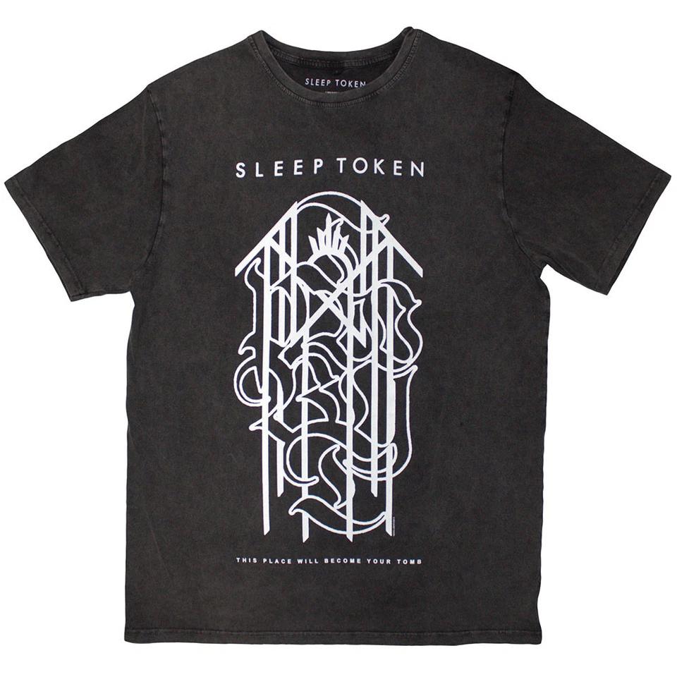 

Sleep Token Unisex Stone Wash T-Shirt: Tomb Sigil (Charcoal Grey) S