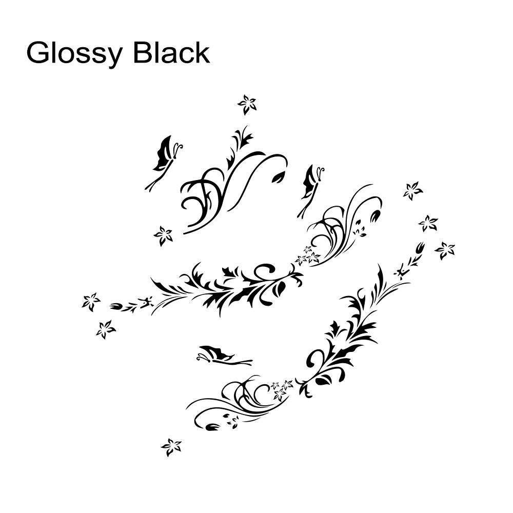 Car Body Side Sticker Carving Hollow Flower Butterfly Auto Vinyl Decal Scratch Resistant Personalized Car DIY Decoration Sticker
