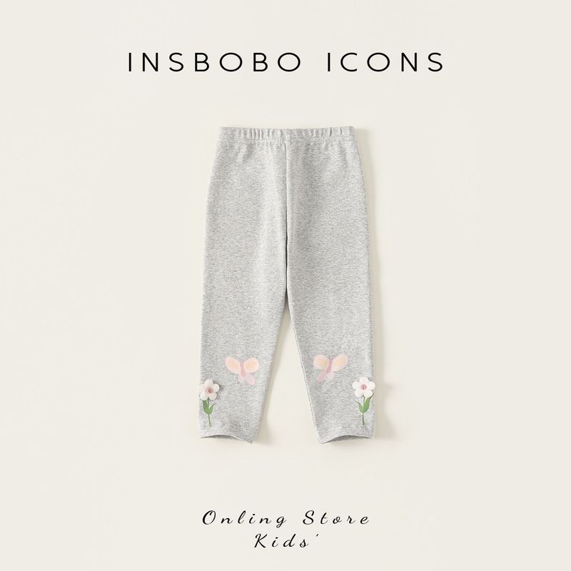 Insbobo Girls' Pants Autumn Baby Leggings 2025 New Children's Beautiful Trousers Spring and Autumn Children's Clothing Fashion