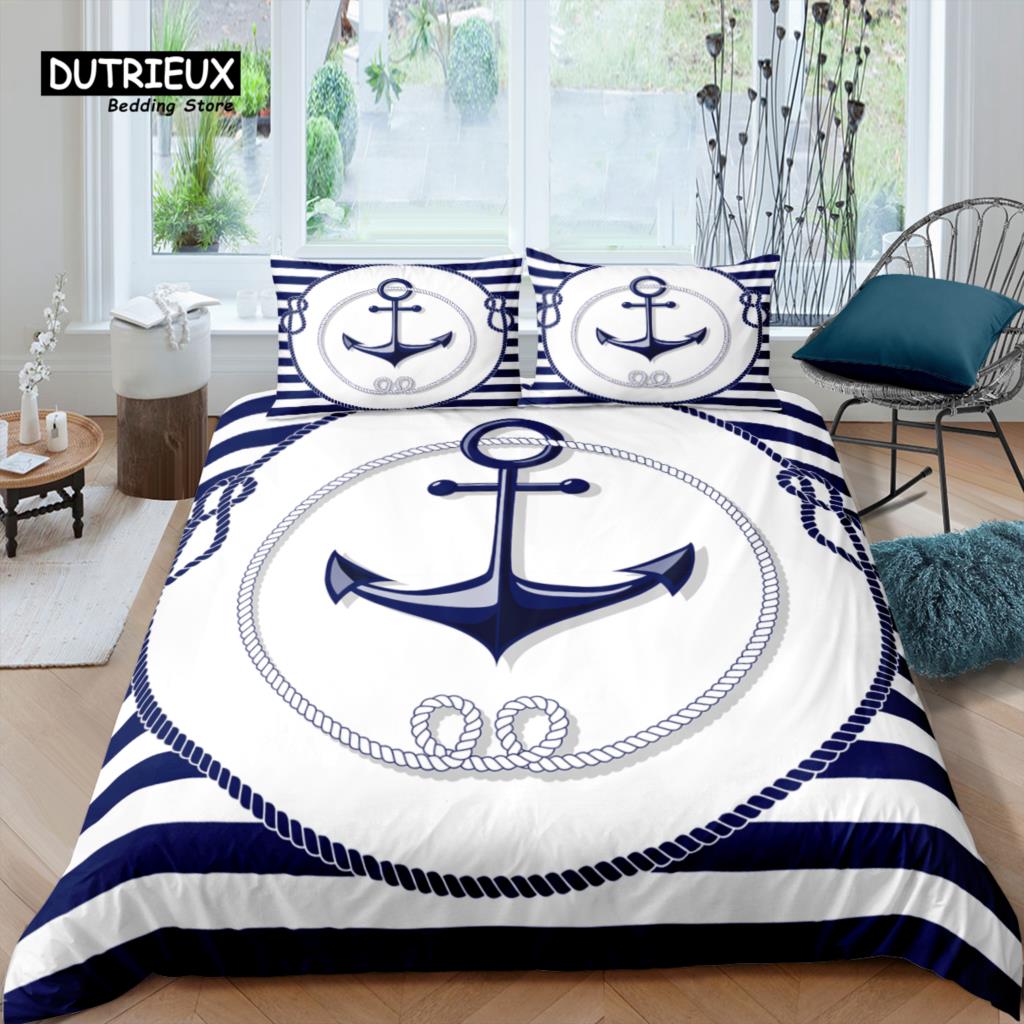 

Главная Жизнь Роскошь 3D Anchor Постельное белье Комплект постельного белья Blue Stripes Пододеяльник Наволочка Queen и King EU/US/AU/UK Размер Одеяло Постельное белье EU single(135x200cm)