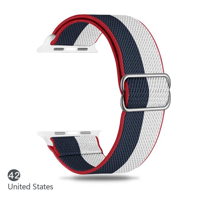Cinturino in Nylon per Apple watch band 44mm 40mm 38mm 42mm ultra 2 49mm SOLO bracciale correa iwatch series 9 7 SE 6 5 4 8 45mm 41mm