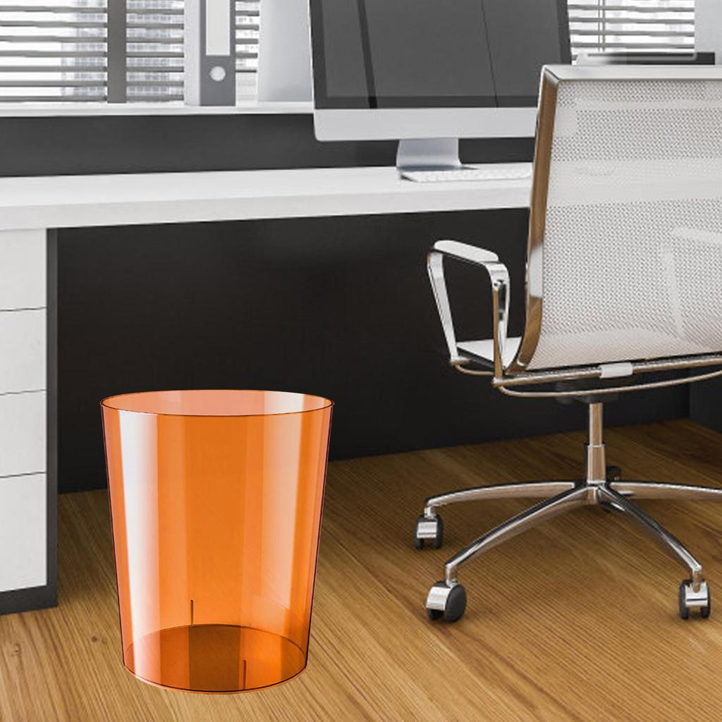 Wastebasket Transparent Modern Rubbish Bin for Home Kitchen Dressing Table