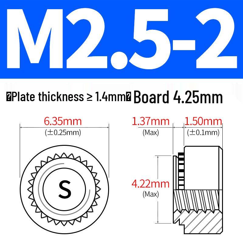 Galvanized Sheet Metal Rivet Nut S-M2-M12
