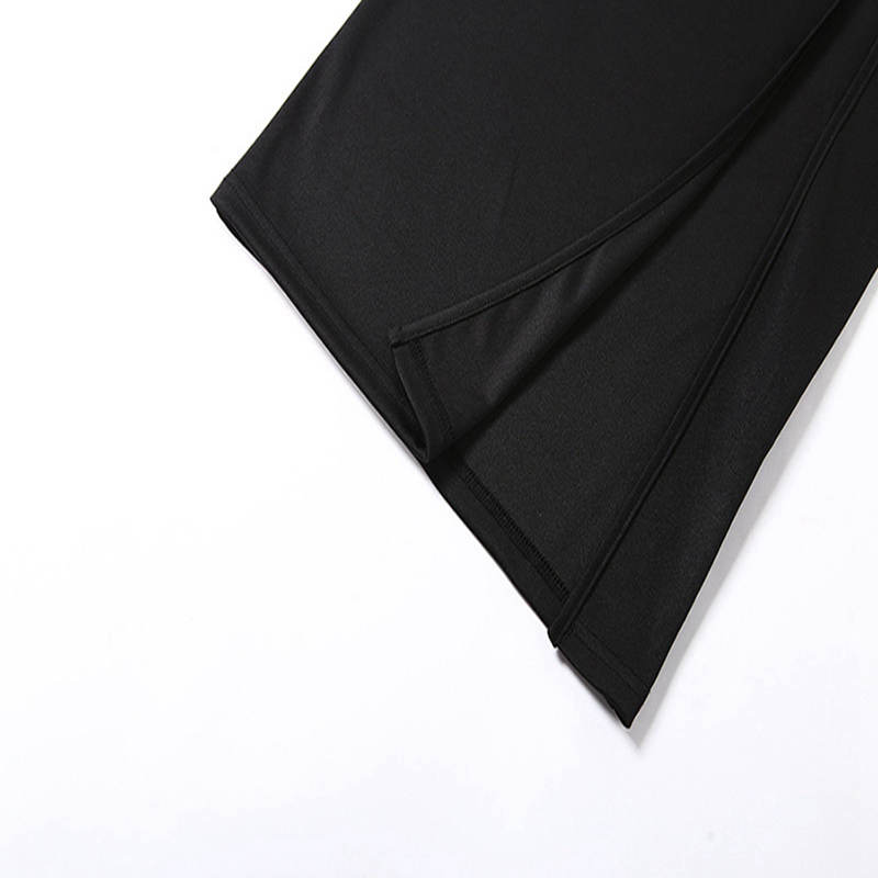 Άνοιξη Καλοκαίρι Σέξι Σταυρωτή Λεπτή Μπράτσα Αμάνικη Ανοιχτή Πλάτη Σλιγκ Κυρίες Μακρύ Σκίσιμο Φόρεμα Πάρτι