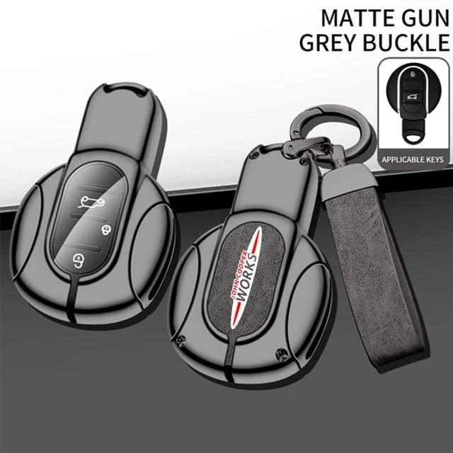 Çinko Alaşım Deri Araba Anahtarı Durum Kapak MINI Cooper çalışır Clubman Hardtop Hatchback Countryman F54 F55 F56 F57 Oto Anahtarlık