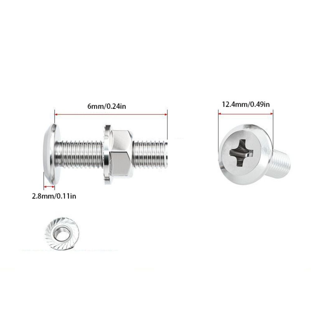 M6 M8 Hex Head Screws Lock Washers Bolts and Nut Set Multi-Purpose Allen Head Bolt  DIY Projects