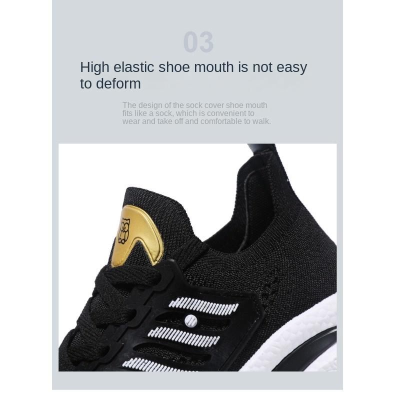 Summer Sports Men's Shoes Mesh Surface Flying Weaving Light Comfortable Running Casual Shoes with All Stylish Men's Shoes