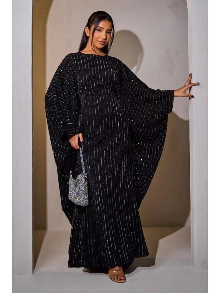 2025 Loriya Luxury Banquet Long Dress with Hot Drill Features, Model LR998.