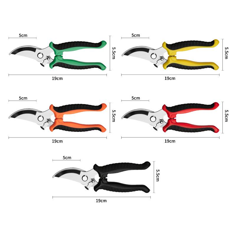 Stainless Steel Multi-Purpose Pruning Shears for Garden & Flower Arrangement