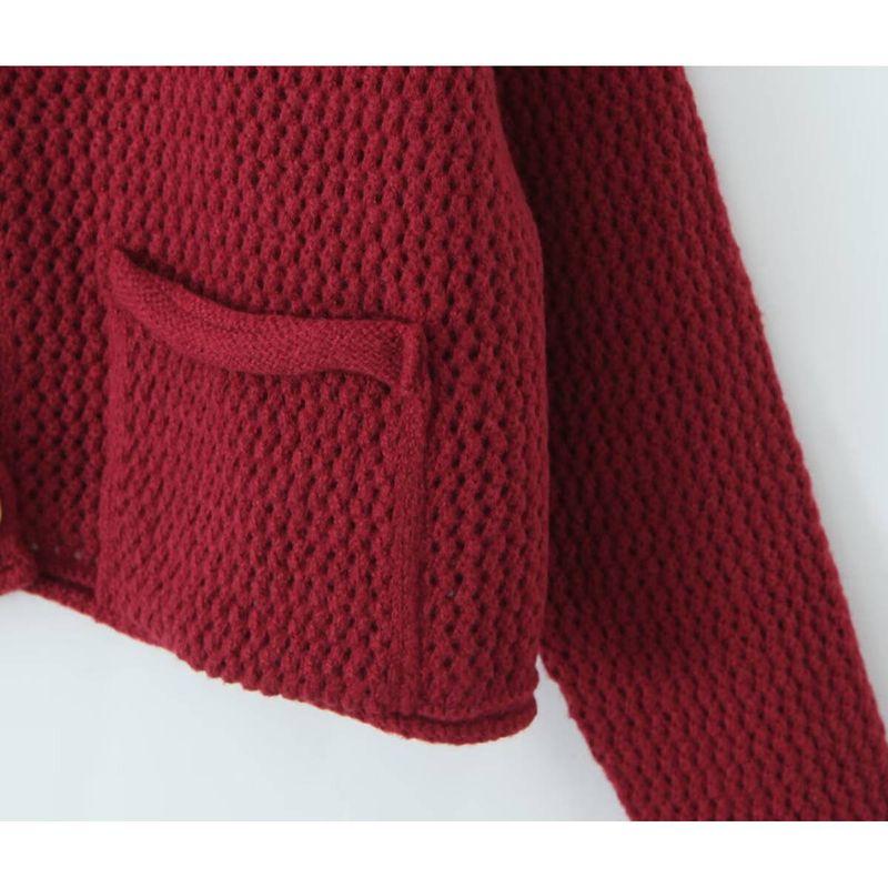 Za Export New Arrival Women's Clothing ZR Fashion Style French Fashion All-Match Minimalist Thick Needle Cardigan Outwear 5802111