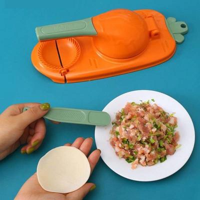 2 In 1 Manual Dumpling Press Tool Dough Press Machine Dumpling Wrapper Maker for Flour Corn Cake Professional Kitchen Gadget