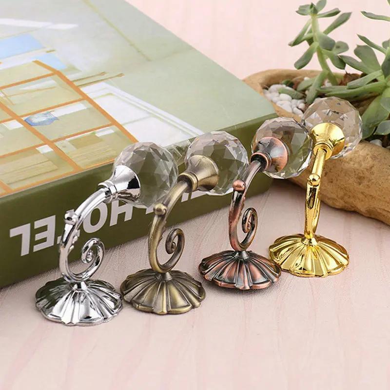 Carved Small Crystal Ball Aluminum Alloy Curtain Wall Hook Crystal Curtain Storage Vacation Home Decoration