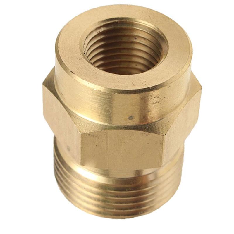Brass M22-14mm X 1/4 Inch Pressure Washer Adapter Quick Connection & Disconnect For Power Washer Hose Pump