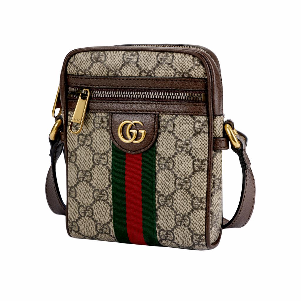 Gucci GG Supreme Ophidia Shoulder Bag Beige Unisex Shoulder_bags Brown 598127-96IWT-8745