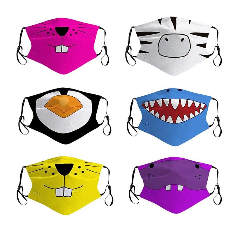 Halloween Children Mask Fashion Cute Washable Reusable Mask Anti Pollution Mouth Respirator Cotton Unisex Masquerade