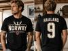 Norway Haaland 9 Graphic 2026 Norway Soccer Fan Tshirt Cotton Unisexs Unisexs Y2k Popular Oversized Tshirt Casual Oneck Tee