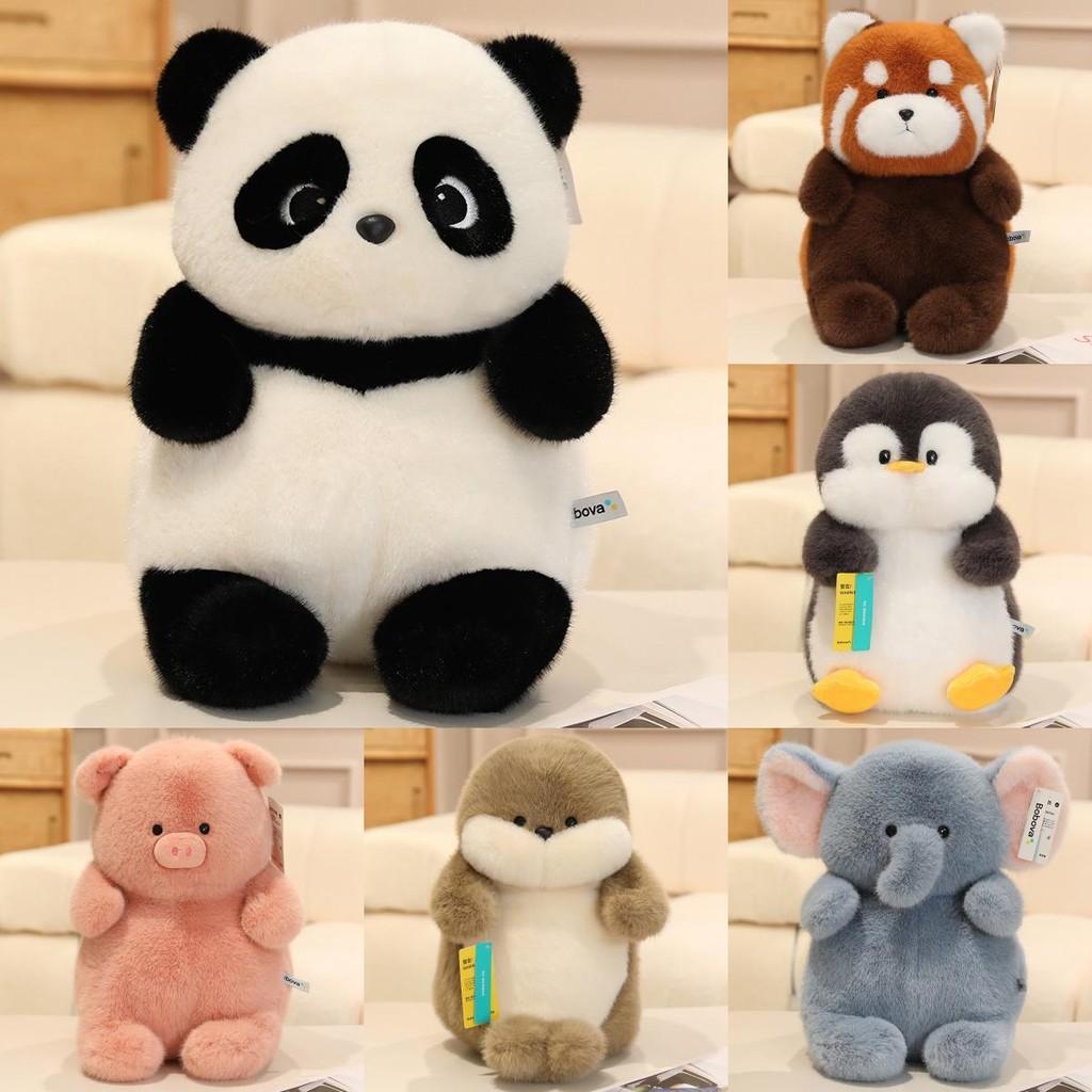 Seal Raccoon Penguin Elephant Panda Pig Plush Toy Stuffed Animal Dolls Kids Gift