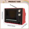 1/12 Scale Dollhouse TV Can Play Video Miniature Furniture Ornament