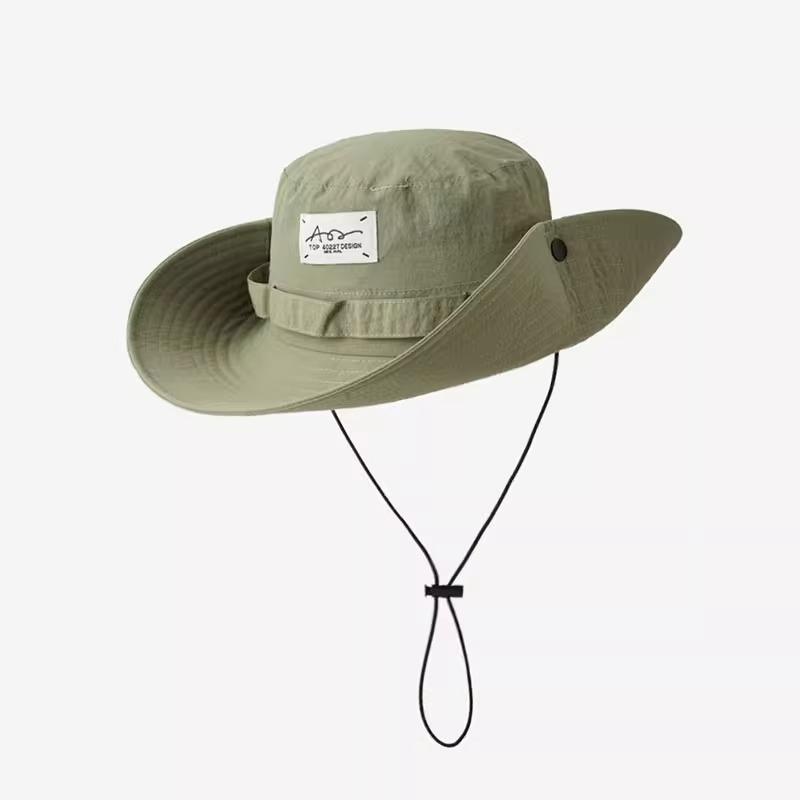 Western Cowboy Hat Women's Summer Big Eaves Sunscreen Quick Drying Mountaineering Hat Men's Outdoor Camping Shade Fisherman Hat