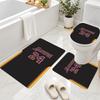 3Pcs Flannel Toilet Mat Set Kobe Bryant Bathroom Rug Non Slip Bath Carpet Home Decor