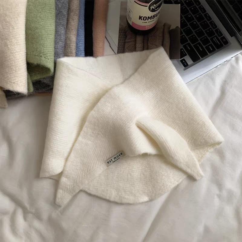 

Вітрозахисний теплий трикутний в язаний шарф, в язана холодостійка шаль, осінь-зима, багатофункціональний теплий шарф-крос на шию A3