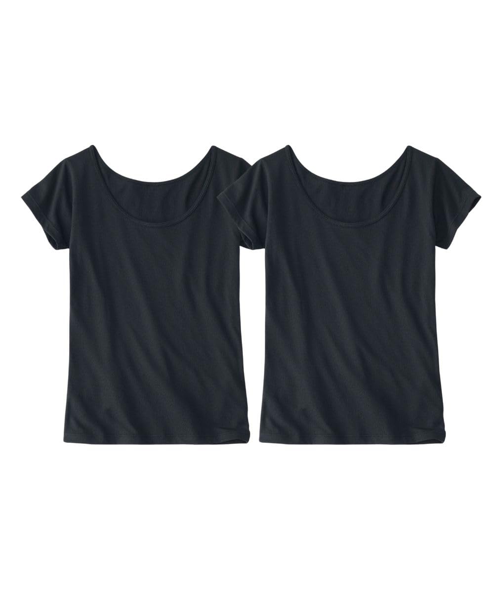 

Inner cotton blend mesh short sleeve set of 2 quick UV 2 5L [Nissen] shirt, inner, (sweat absorbing, drying, protection), black,