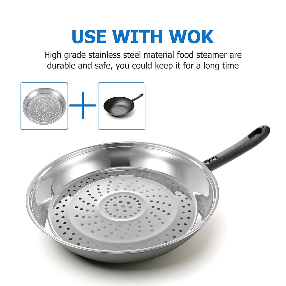 Tlakový hrnec Wok Pařák Knedlíky na Zeleninu Nerezová Ocel Konzervační Mřížka