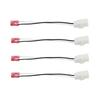 4 Pack Replacement Speaker Harness for Dodge Chrysler Models Front Rear Door Speaker Wiring