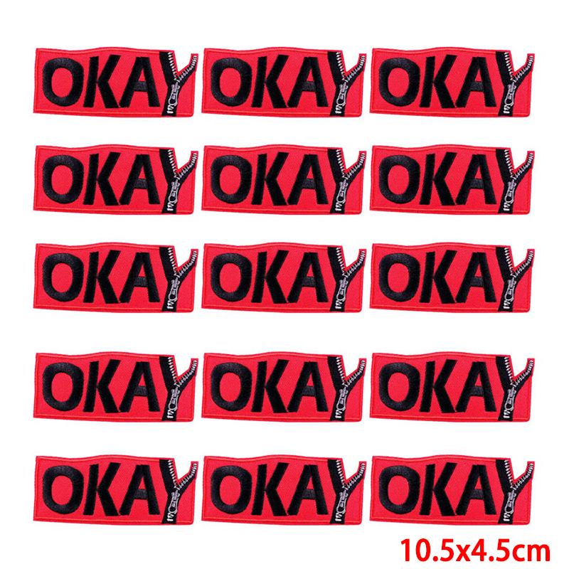 10 pezzi/lotto toppa da ricamo all'ingrosso termoadesiva sulle toppe per abbigliamento toppe su vestiti giacche decorazioni applique forniture per cucire