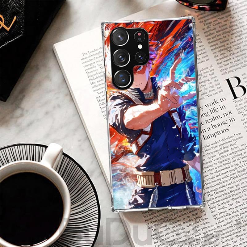 Todoroki Shoto MHA My Hero Cover For Samsung Galaxy S23 S22 S24 S25 Ultra S21 Plus S20 FE Phone Case S10 + S10E S25U Print Coque