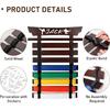 Bamboo/Wood Karate Belt Display Rack, 8 Belt Taekwondo Belt Display with Stickers, Martial Arts Belt Display Holder, Jiu Jitsu BJJ Belt Display