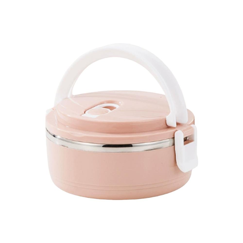 Stackable Food Container Box Round Insulated Soup Thermos Container  for Students&Office Worker