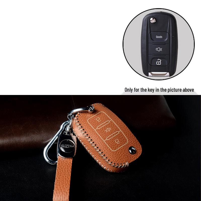 Wuling Hongguang, Zhiguang, Rongguang V Mini Top-Grain Cowhide Key Bag Buckle