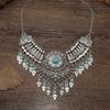 Ethnic European and American Retro Tassel Necklace Exaggerated Sweater Clavicle Chain