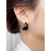 Drip Glazed Personalized Women's Color European and American Earrings 925 Silver Needle