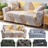 Hochelastischer Sofabezug für Wohnzimmer mit geometrischem Aufdruck, Schonbezug, passender Möbelschutz, Couchbezug, waschbar, 1 Stück