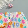Girls' Fashionable Two-piece Summer Children's Sweet Halter Top + Flared Pants Set