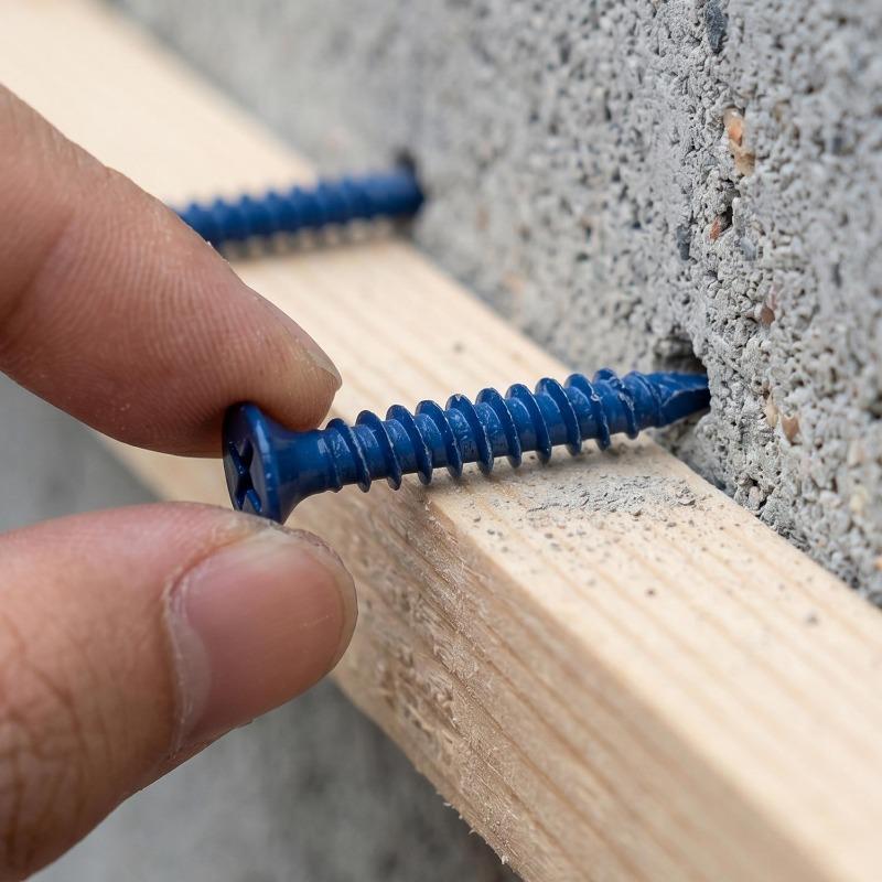 Concrete Cross Flat Head Screws Carbon Steel Self Drilling Screws High-Strength Self Tapping Screw Kit Woodworking Fasteners Set