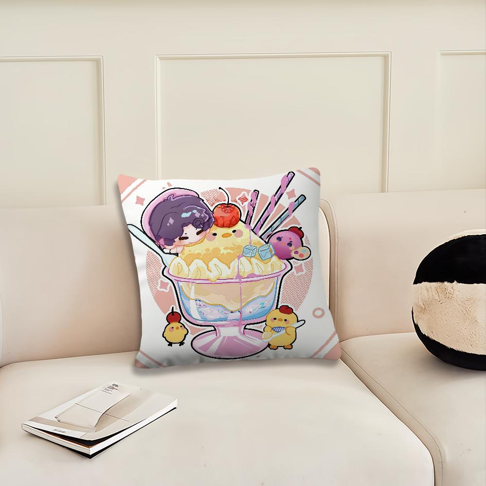 Love and Deepspace Merry ice cream cushion cover Pillow Cover Decoration Room Home Sofa living Office Car Nordic Simplicity