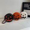Halloween Pumpkin Small Bag Female 2025 New European and American Fashion Niche Funny Ghost Tide Cool Messenger Small Round Bag