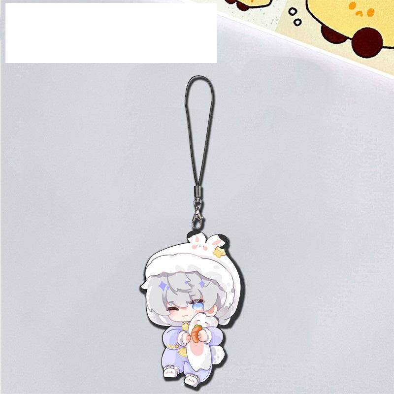 Love and Deep Space Game Anime Peripheral Mobile Chain Acrylic Keychain Pendant Schoolbag Cartoon Decoration Independent Gift
