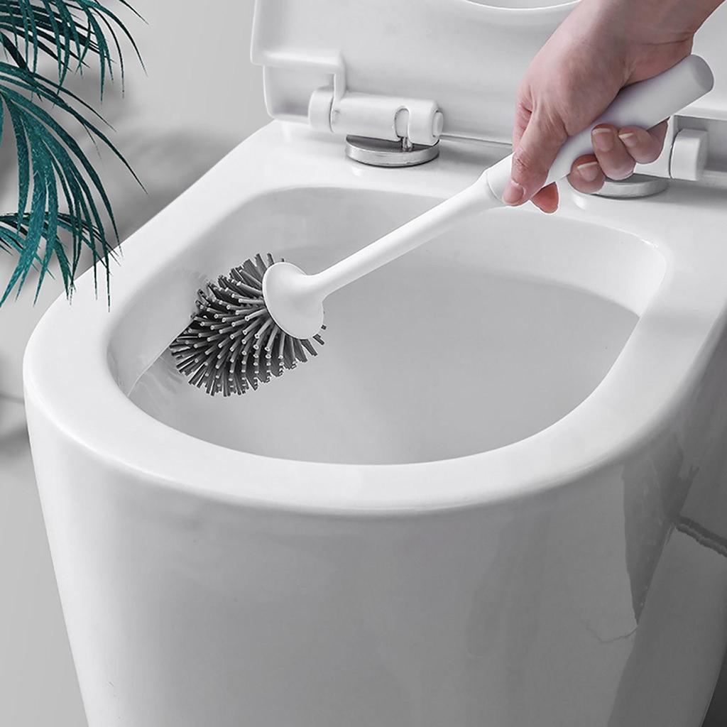 Toilet Brush Holder Set For Bathroom Silicone Bowl Brush Toilet Brush