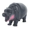 Pygmy Hippo Statue Cute Playful Resin Hippopotamus Figurine Home Desktop Decoration