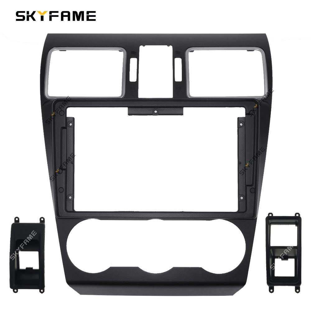 SKYFAME Car Frame Fascia Adapter Canbus Box Decoder Android Radio Dash Fitting Panel Kit For Subaru Forester XV WRX Levorg