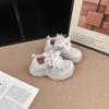 Girls' Lightweight Rhinestone Bow Sneakers - 2026 Spring/Autumn Fashion Sports Shoes