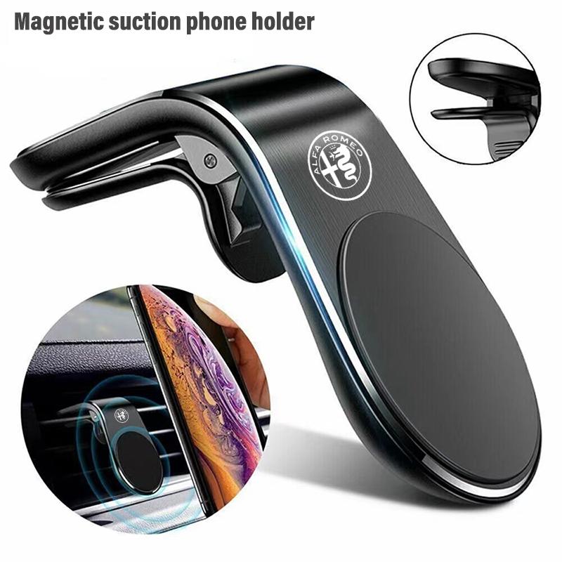 2026 Hot Alfa Romeo Magnetic Car Cell Phone Holder Telephone Support Auto Interiors For Alfa Romeo 4C 159 166 Spider Giulia Giul