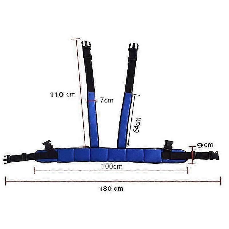 Wheelchair Safety Belt Torso Support Vest, Adjustable Whole Body Safety Belt to Prevent Tilting or Falling, Suitable for Wheelchair Restraint Belts fo