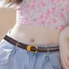 Luxury Brand Leather Belt for Women Designer Alloy Buckle Waist Strap Female Jeans Trouser Dress Waistband