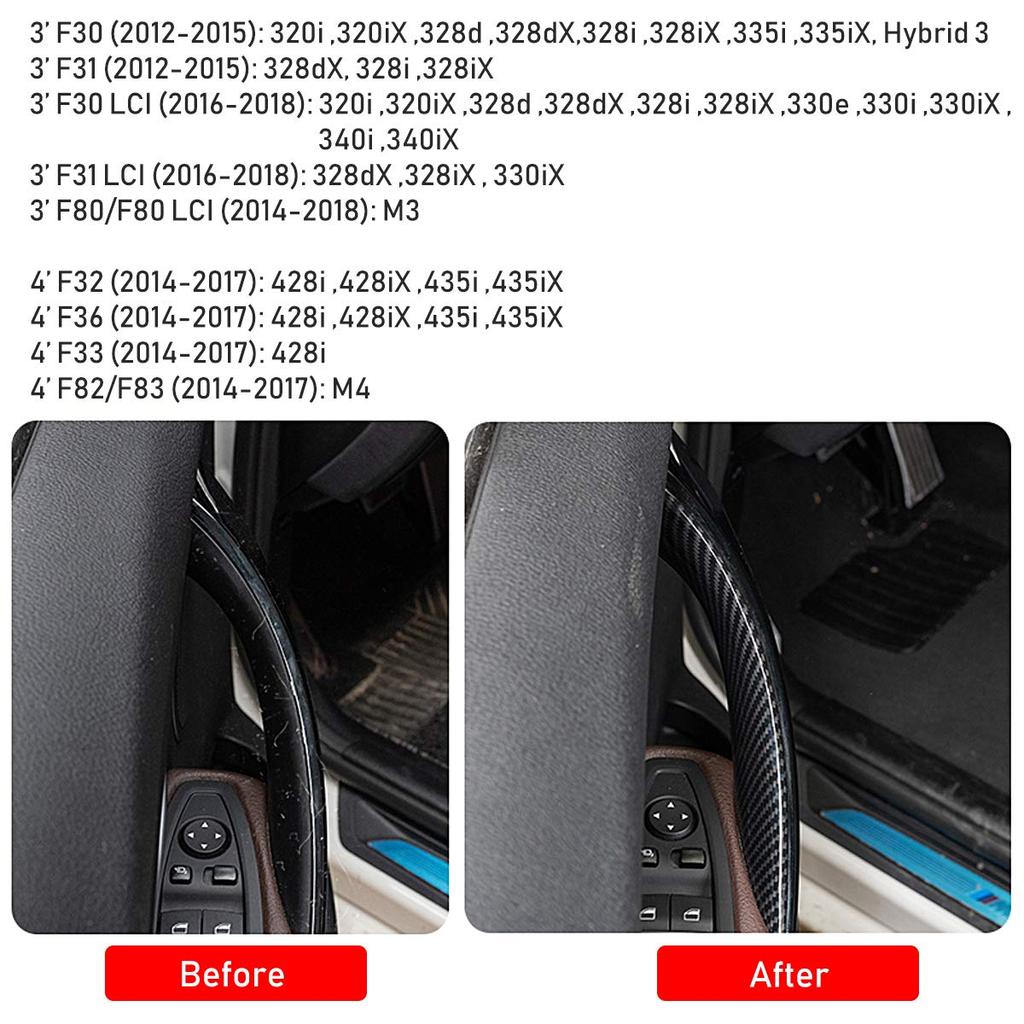 Car Interior Door Handles For BMW F30 F31 F32 F34 F36 F80 F82 3 4 Series 3GT ABS Interior Door Handle Pull Protective Cover